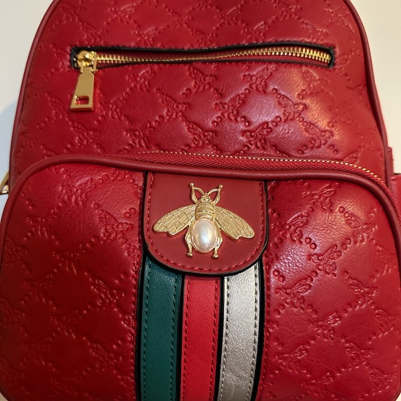 NWT: Red double zipper backpack 🎒 - Picture 1 of 4
